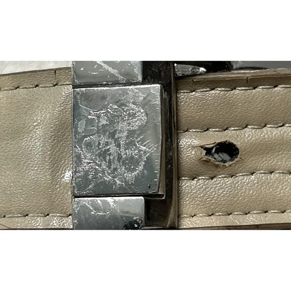 BURBERRY Canvas Belt Nova Check Plaid Made in Italy D-Ring Size 32 See Pics - Picture 9 of 9